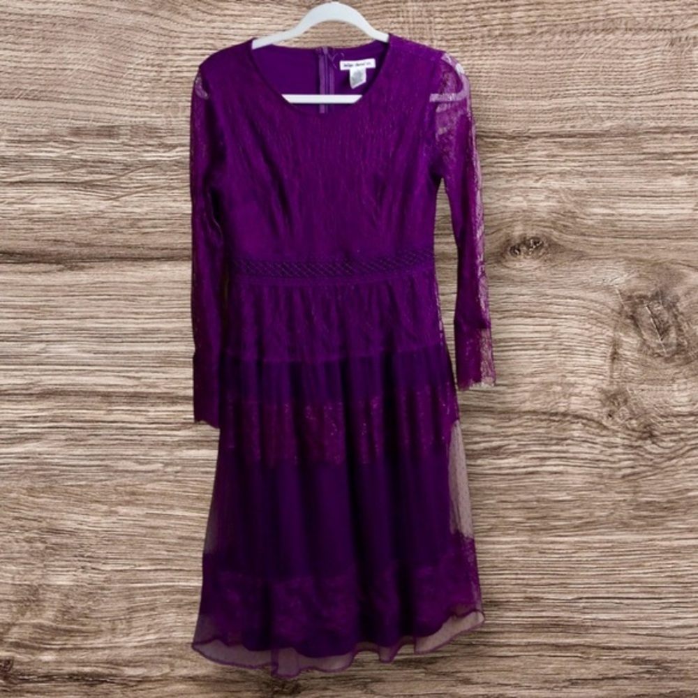 Indigo thread company XS purple lace dress